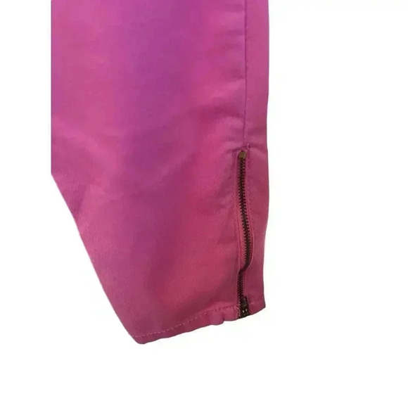 L.E.I ASHLEYT LOWRISE SIZE 5 REG PINK PANT WITH ZIPPER ON BOTTOM - Picture 3 of 4
